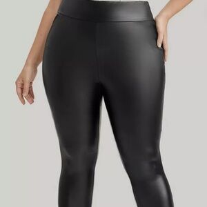 BloomChic - Faux Leather Black Leggings